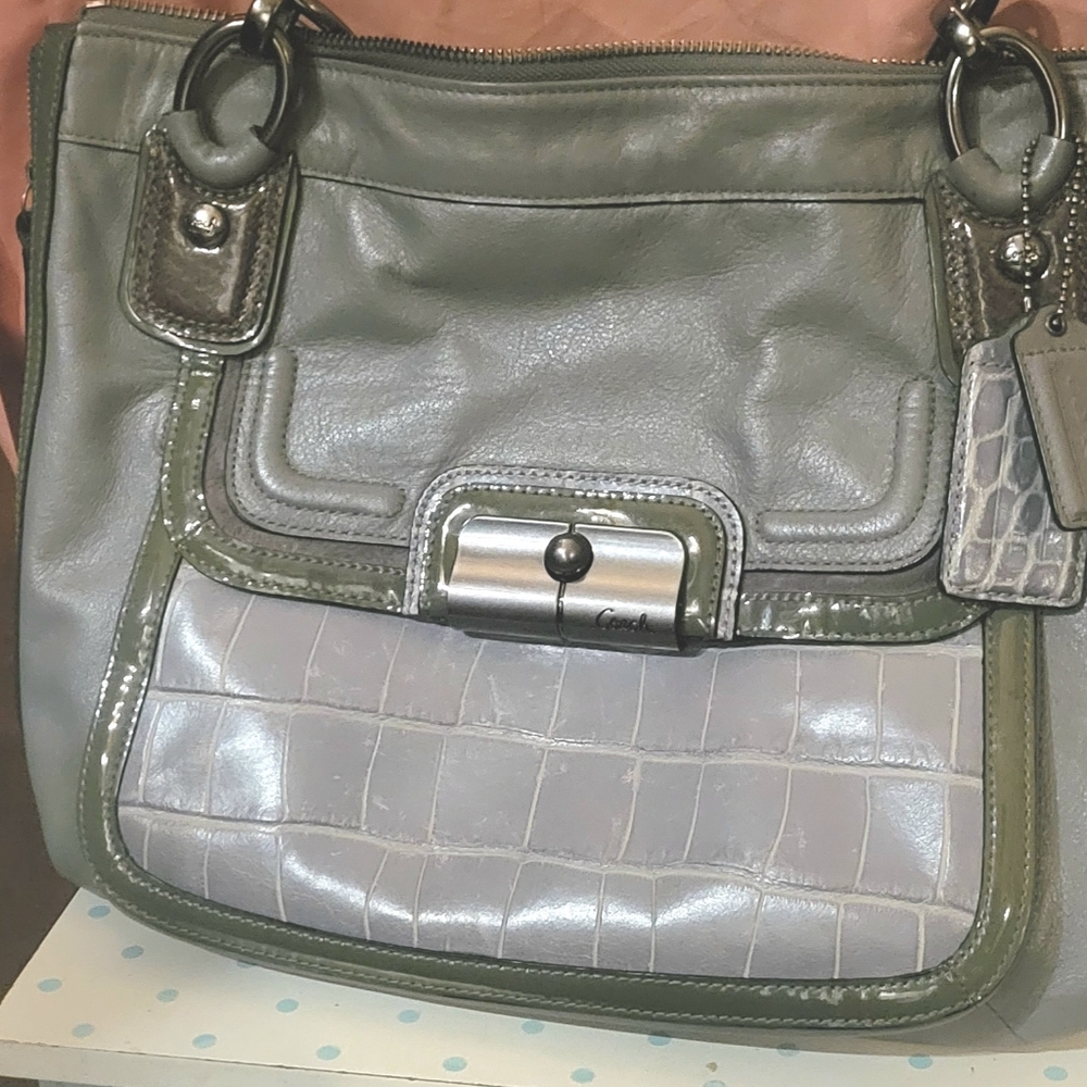 Coach handbag & wallet-Gray